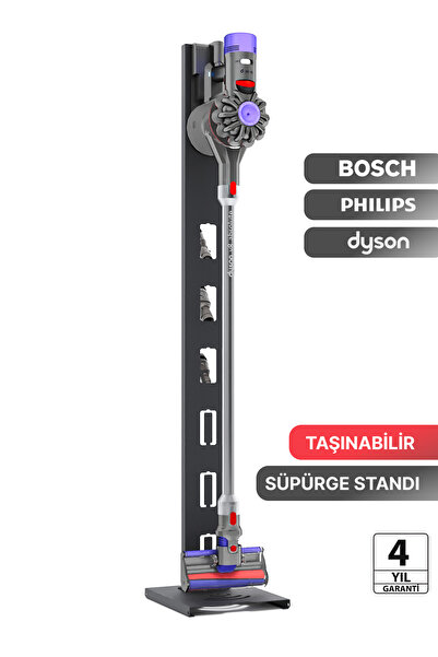Chicho Home Kablosuz Süpürge Standı Dyson Philips Samsung Bosch Tüm Modeller ile Uyumlu Dikey Süpürge Standı