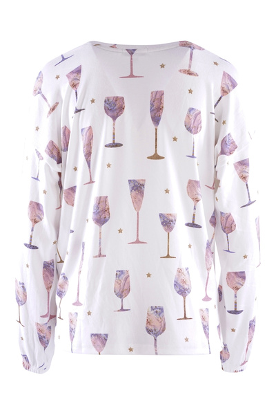 PJ Salvage Pyjamaoberteil IT’S A WINEFUL LIFE Schlaf-Oberteil Pyjama-Oberteil...