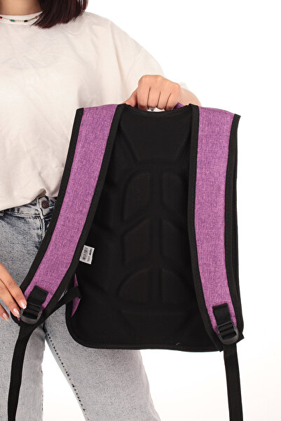 By Hakan Polo 8870 Bat Model - School Bag, Backpack, Orthopedic and Water Resistant Purple