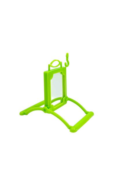 Ans Green Mirrored Perch Swing Toy - Budgie