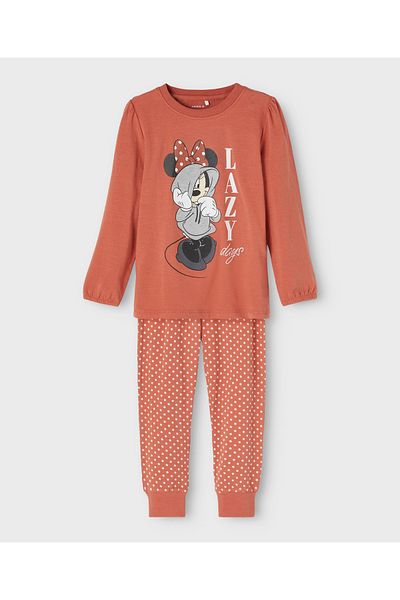 Name it Disney Minnie Mouse Nightsuit - Etruscan Red