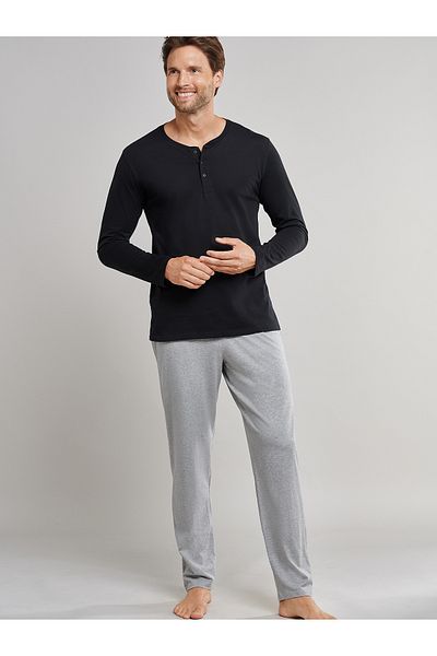 Schiesser Lange Pyjamahose Mix & Relax Schlaf-hose Schlaf-hose Pyjama Schlafmode