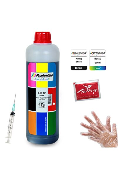 Perfection Epson Ecotank L3110 L3111 L3150 Yazıcı Uyumlu Mürekkep 1 Kg Siyah