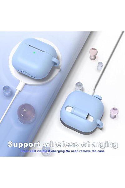 UnDePlus Apple Airpods 4. Nesil Uyumlu Kılıf Standart Yumuşak Silikon Kılıf