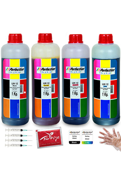 Perfection Hp Smart Tank 410-412-585-580-516-615 Muadil Mürekkep Dolum Seti 4...