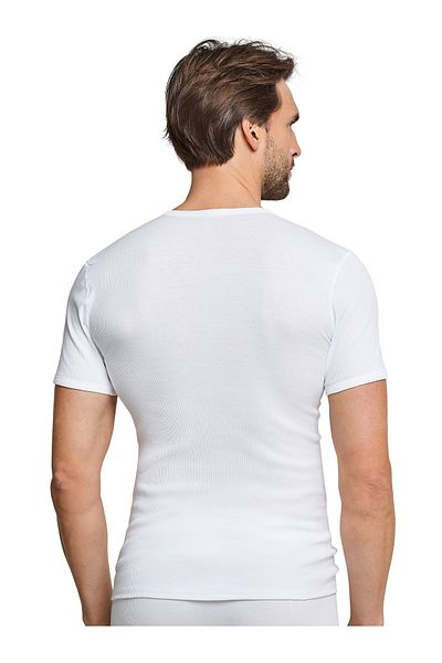Schiesser Unterhemd Basic Doppelripp Essentials T-shirt Unterziehshirt Unterhemd Kurzarm