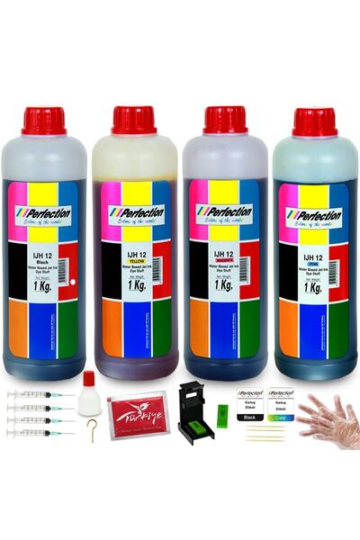 Perfection İstediğiniz Model Kartuş ve Yazıcı İçin Mürekkep Dolum Seti 4x1000...