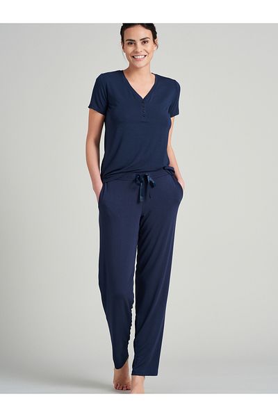 Schiesser Pyjamahose Mix Relax Schlaf-hose Schlaf-hose Pyjama Schlafmode
