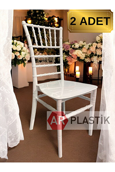 AR PLASTİK Tiffany Organizasyon Sandalyesi** ( 2 Adet ) Dügün Sandalyesi-balkon Sandalyesi-mutfak Sandalyesi**