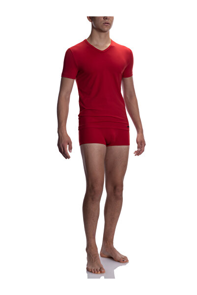 Olaf Benz T-Shirt V-Neck RED 2059 T-Shirt V-Shirt V-Neck V-Ausschnitt