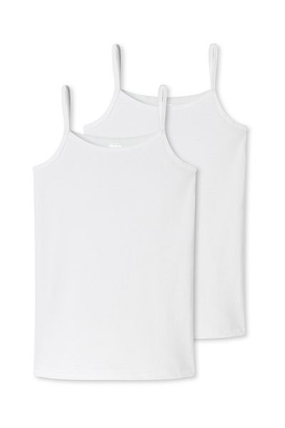 Schiesser Spaghetti-tops 2er-pack Basic Kids Spaghetti-top Unterhemd Unterziehtop Schmale