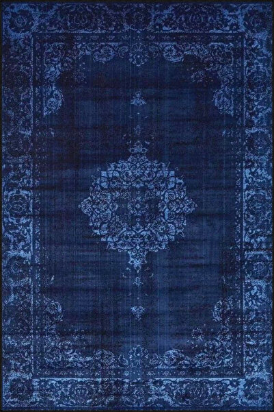 Rugs Modern Halı Berlin Lacivert Geleneksel Temalı Desenli Dokuma Taban Halı ...
