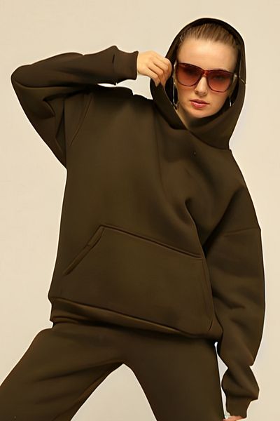 BayBayan Γυναικείο κομψό φούτερ Casual Oversize Basic