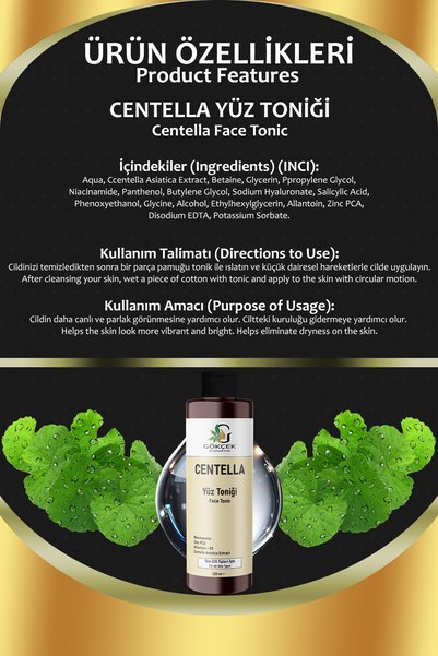 Gökçek kozmetik Centella Facial Tonic