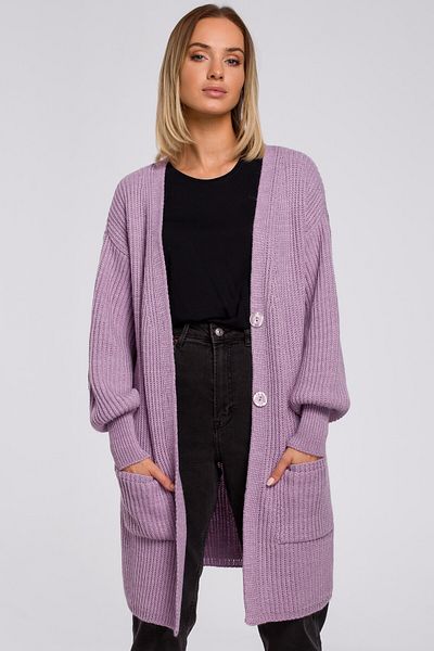 Made of Emotion Cardigan cu nervuri cu buzunar plasat