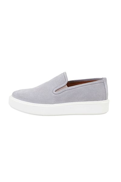 Desa Ανδρικά δερμάτινα παπούτσια Beass Grey Casual Suede