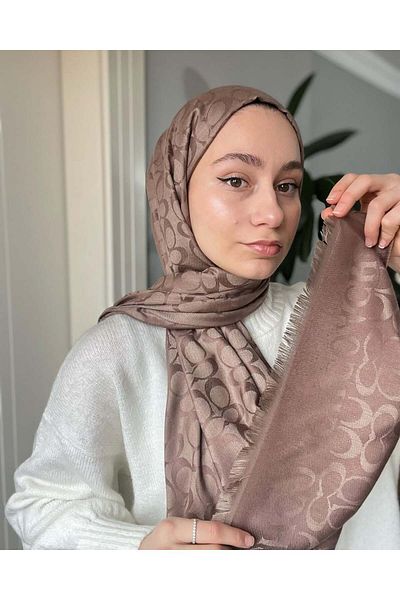 MODA SCARF Εισαγόμενο σάλι Coach Silk από βαμβάκι