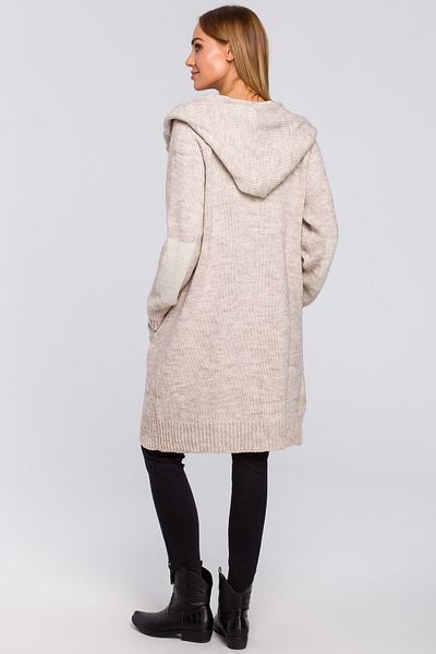 Made of Emotion Cardigan cu glugă și șnururi