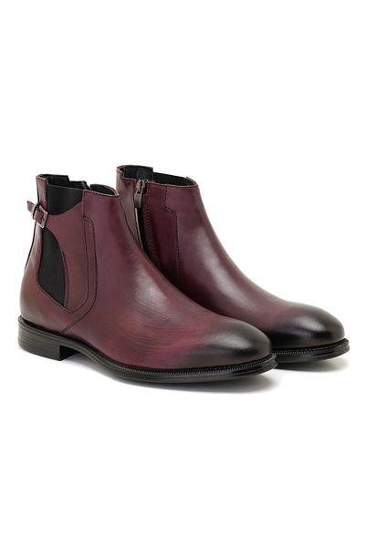 Desa Ανδρικές δερμάτινες μπότες Delmar Claret Red
