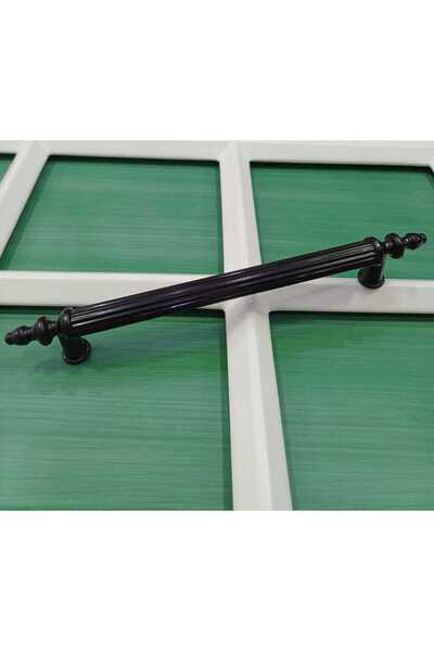 Gür GÜR 128 MM BLACK NEEDLE FOOT BLACK STRIPED PLASTIC PIPE GÜR DULAP-SERTAR-MOBILĂ-MÂNERĂ BUCĂTĂRĂ
