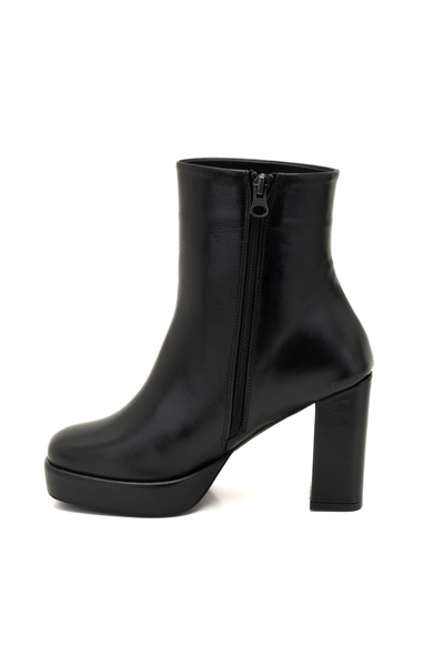 Desa Luliye Siyah Kadın Deri Platform Topuklu Bot