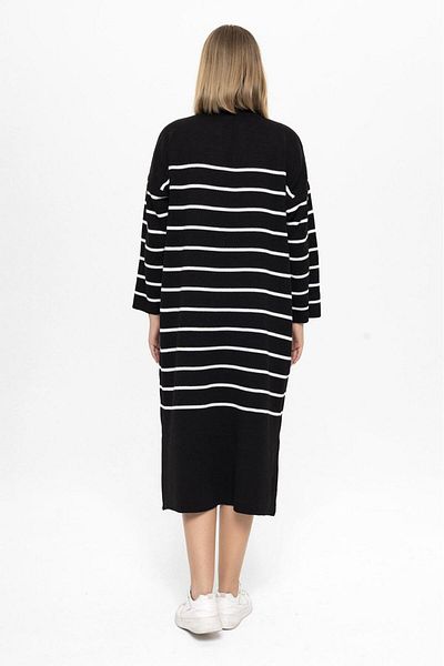 erk giyim Striped Knitwear Dress