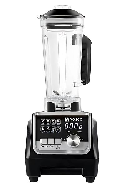 vosco 2200w BlacK Bar Blender Pro - 2 Lt Digital with Ice Crusher