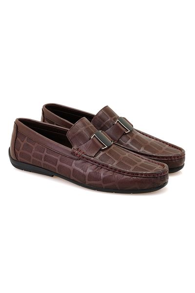 Desa Мъжки кожени мокасини Chevi Brown