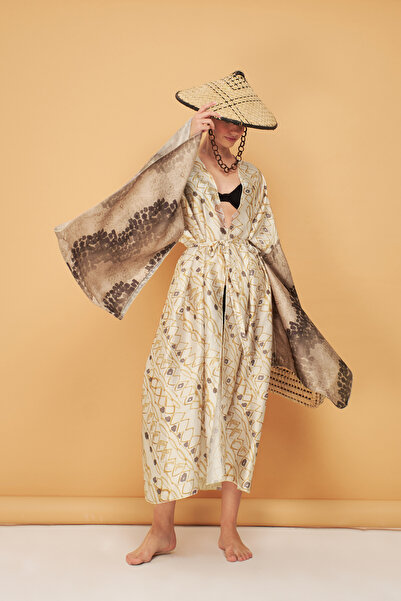 Eda Taşpınar TEKS-00071 Μοντέλο Cinnamon Charm Kaftan