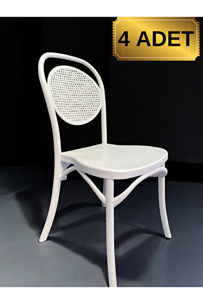 AR PLASTİK Viktor Sandalye 4 adet, Bahçe Sandalyesi | Balkon Sandalyesi | Mut...