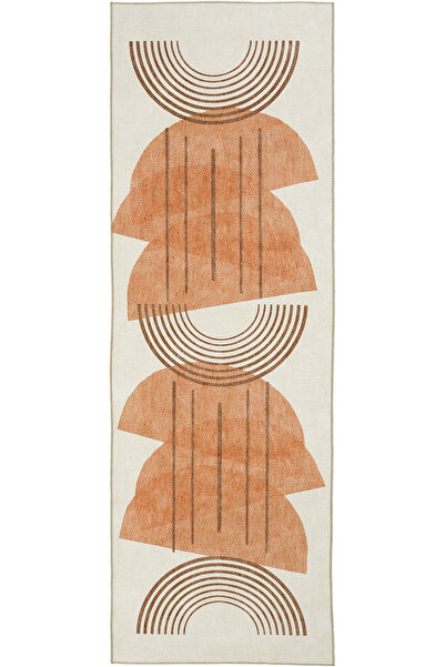 Cool Halı Carnival Krem Halı Yolluk Hol Koridor Halısı Soyut Desenli Dijital ...