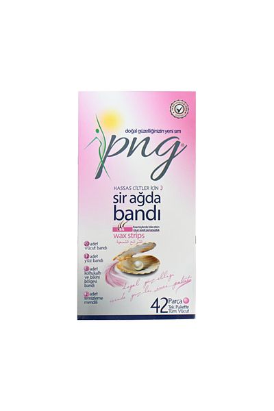 PNG 42 Pack Sensitive Skin Waxing Strips - Comfortable Cut
