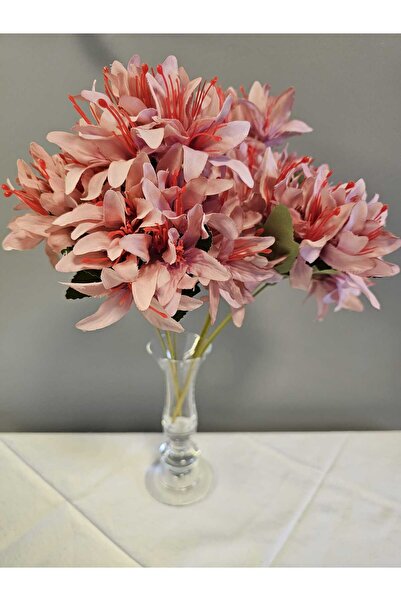 YASİMA 5 DALLI GÜL KURUSU ÇAN ÇİÇEĞİ 34 CM EL BUKETI VAZO ARANJMAN DEKOR ÇİÇEĞİ