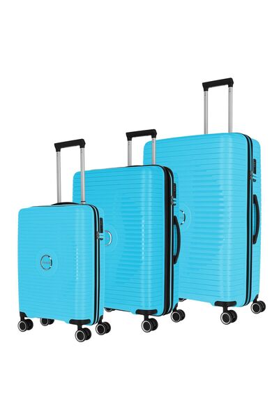 Travelite Orbita 4 kolieska Sada kufrov 3-dielna s rozširovacím záhybom