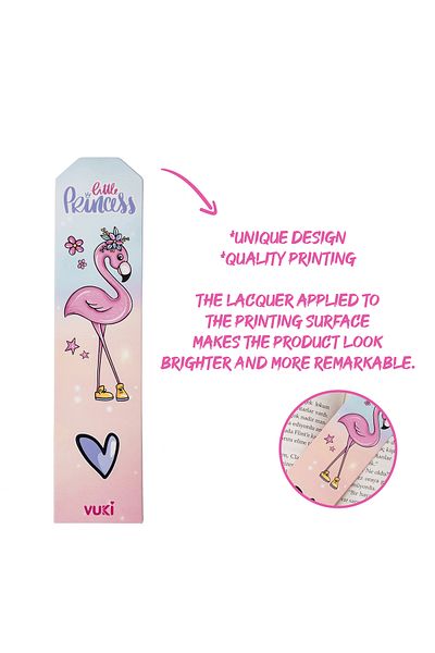 VUKİ Χάρτινος σελιδοδείκτης με μοτίβο Flamingo