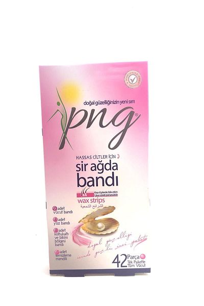 PNG 42 Pack Sensitive Skin Waxing Strips - Comfortable Cut