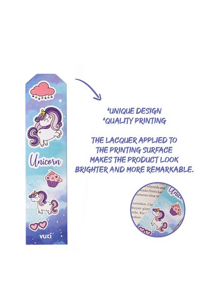 VUKİ Σελιδοδείκτης από χαρτί Unicorn