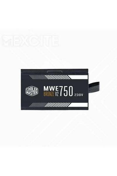 Cooler Master MWE 750 Bronze V2 230v, 80 Plus Bronze, Non-Modular Power Supply – Black
