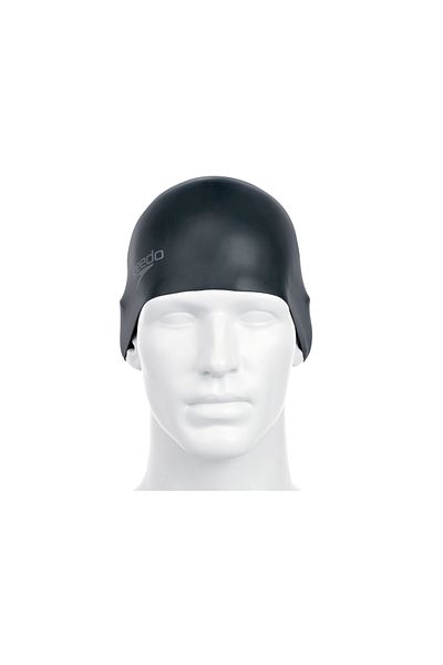 SPEEDO Silc Moud Cap Au Μαύρο Unisex Μαύρο Καπέλο κολύμβησης Unisex Καπέλο κολύμβησης 8-709849097