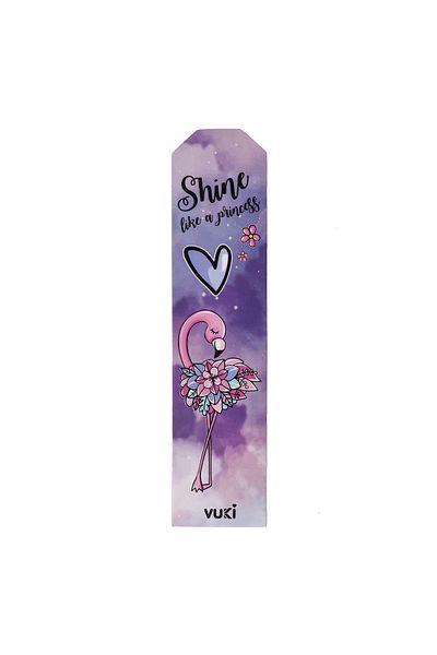 VUKİ Semn de carte din hârtie cu model flamingo