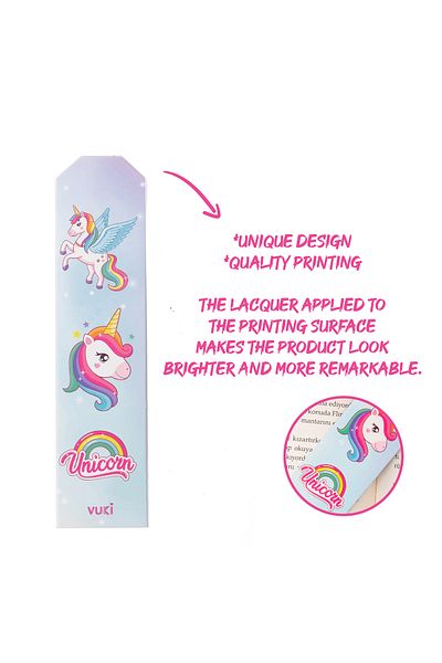 VUKİ Σελιδοδείκτης από χαρτί Unicorn