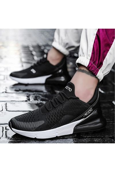 AZE STEP Černo-bílé lehké tenisky – Air Mesh, Aic 270 na běhání a každodenní chůzi