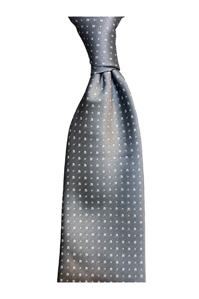 CROATE 100% Silk Gray Custom Pattern Tie