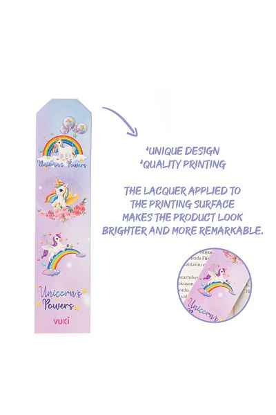 VUKİ Σελιδοδείκτης από χαρτί Unicorn