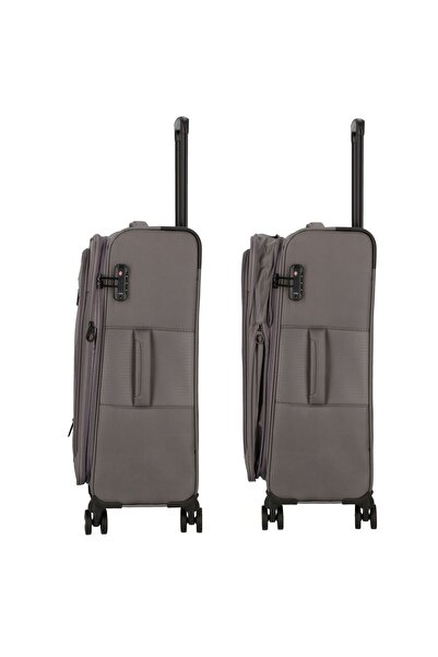 D&N Travel Line 9704 4 Rollen Kofferset 3-teilig mit Dehnfalte