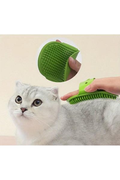 RAMDET Pet Washing and Hair Collection Glove Dog Cat Corner-Mounted Scratching Brush