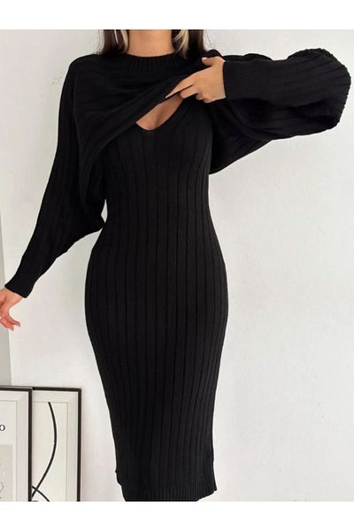 BERNEO Double Dress Knitwear Sweater Set