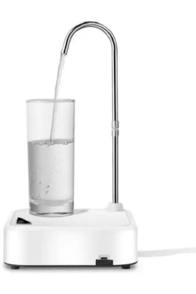 Arabest ALMEKAQUZ Electric Water Bottle Pump, Rechargeable Desktop Water Dispenser, Noiseless