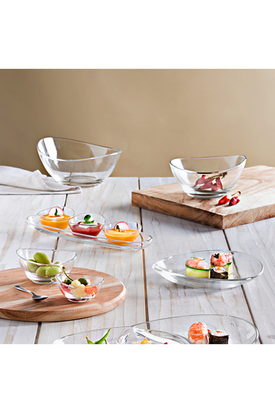 Decorium 29 cm Papaya Glass Bowl - 8- 01070033