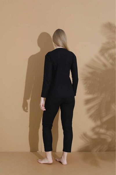 LİLA İÇ GİYİM Costum pijama moale de iarnă